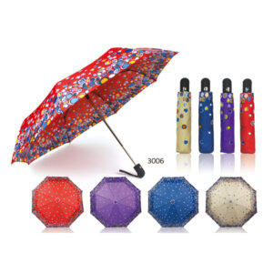 lady printed auto open and close compact umbrella