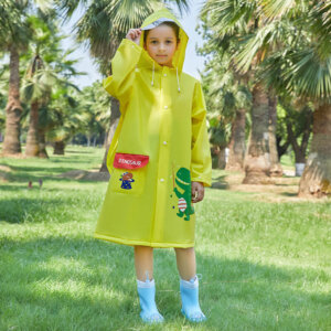 Dinosaur print children EVA raincoat