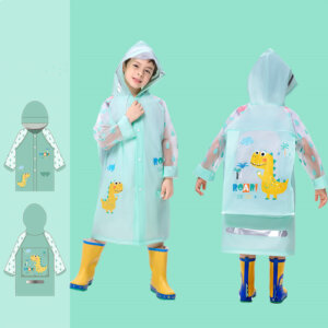 Rain poncho for primary school students