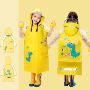 Kids cartoon waterproof rain coat for pupil