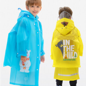 kids EVA raincoat cover the school bag