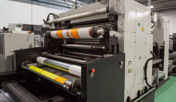 Textile cylinder print machine