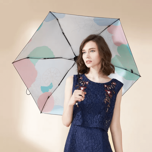 lady with a UV umbrella